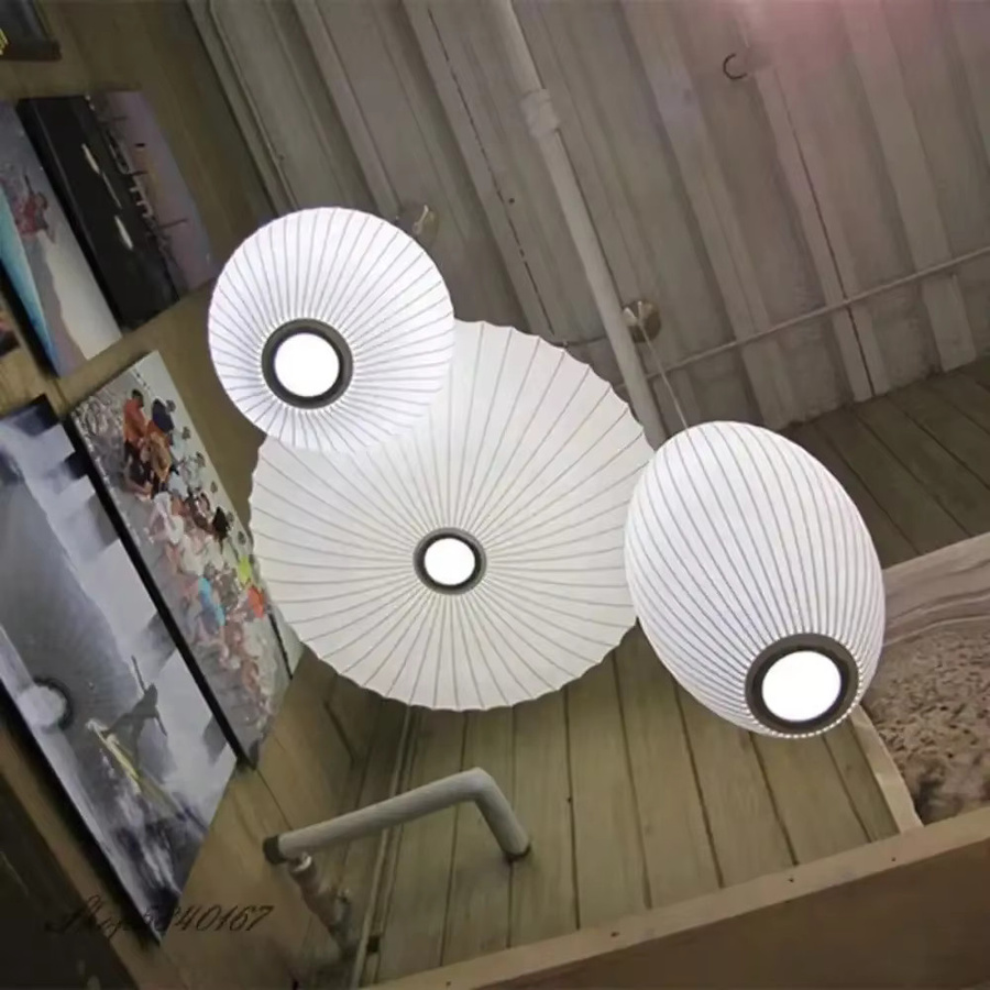 JOYINLED Pendellampe aus italienischer Seide für modernes Wohnzimmer und Esszimmer zur Innenbeleuchtung - Bild 5