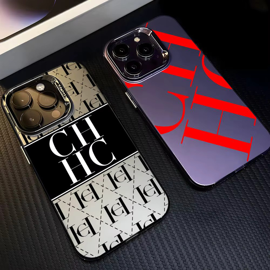 C-Carolinas Fashion H-Herreras Designer Handyhülle für iPhone 17 16 15 14 13 12 11 Pro Max in Matt Laser Aurora Multicolor und Schwarz - Bild 2