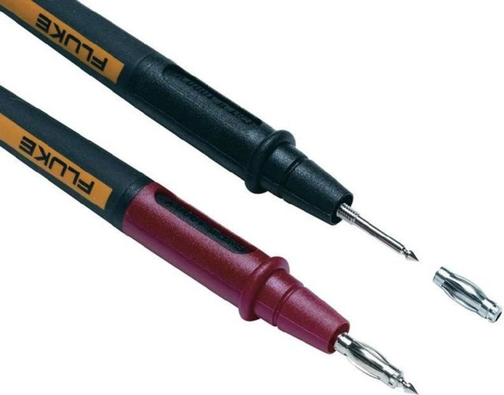 Fluke TL175E Sicherheits-Messleitungs-Set mit 4mm Lamellensteckern und Prüfspitzen, Schwarz, Rot, Weiß - Bild 2