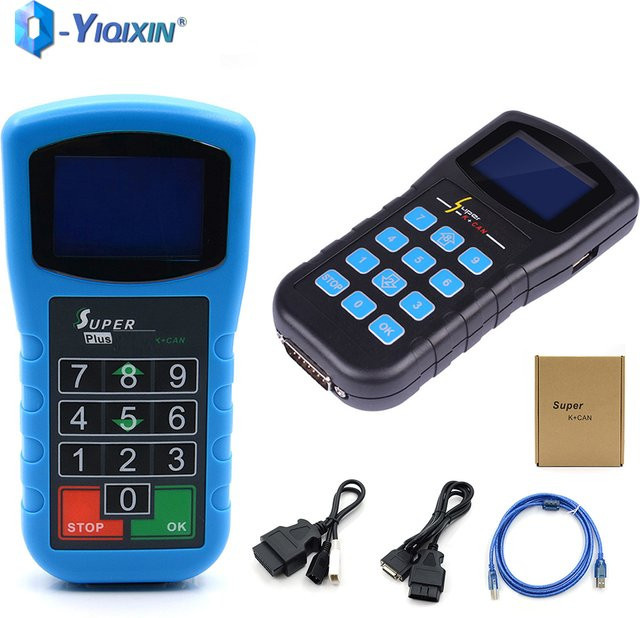 YIQIXIN Super VAG K CAN Plus 2,0/4,8 OBD2 Diagnosegerät für Audi VW Skoda Seat in Blau mit Pin Code Reader, Airbag Reset und Schlüssel Programmierer - Bild 1