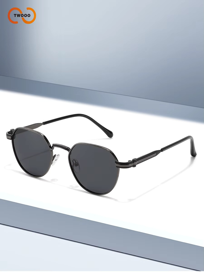 TWOOO Sonnenbrille Hexagonal, Unisex, Vollrand, Metall - Bild 3