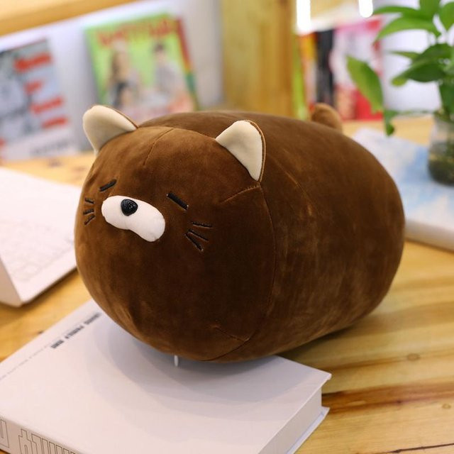 Linyi toy Japanische Fette Katze Plüschtier, Grau, 40cm - Bild 1