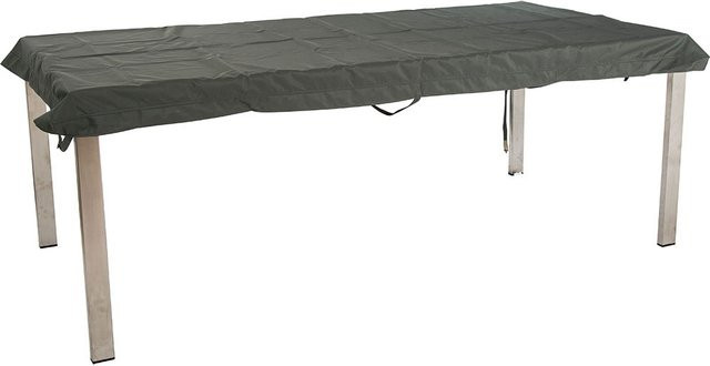 Stern Schutzhülle für rechteckige Tische in Grau mit Bindebändern und Klettverschluss, B/T: 200 x 100 cm - Bild 1