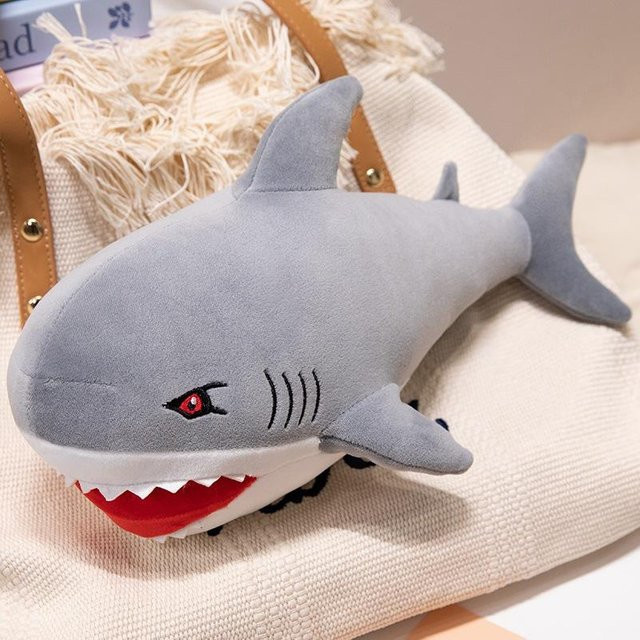 Schwarzer Schwertwal Puppe Plüschtier, leuchtend, 40cm - Bild 1