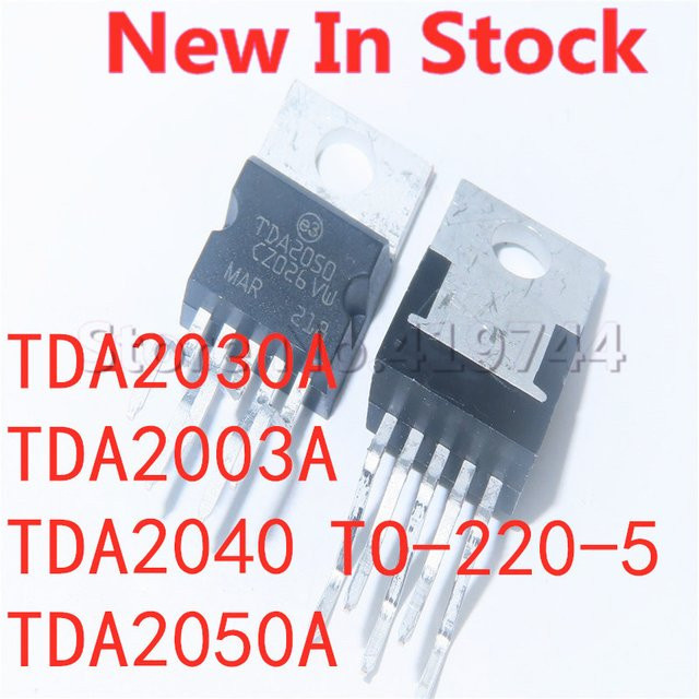 5er Set Audio Verstärker IC TDA2030A TDA2030 TDA2003A TDA2003 TDA2040A TDA2040 TDA2050A TDA2050 im TO-220-5 Gehäuse - Bild 1