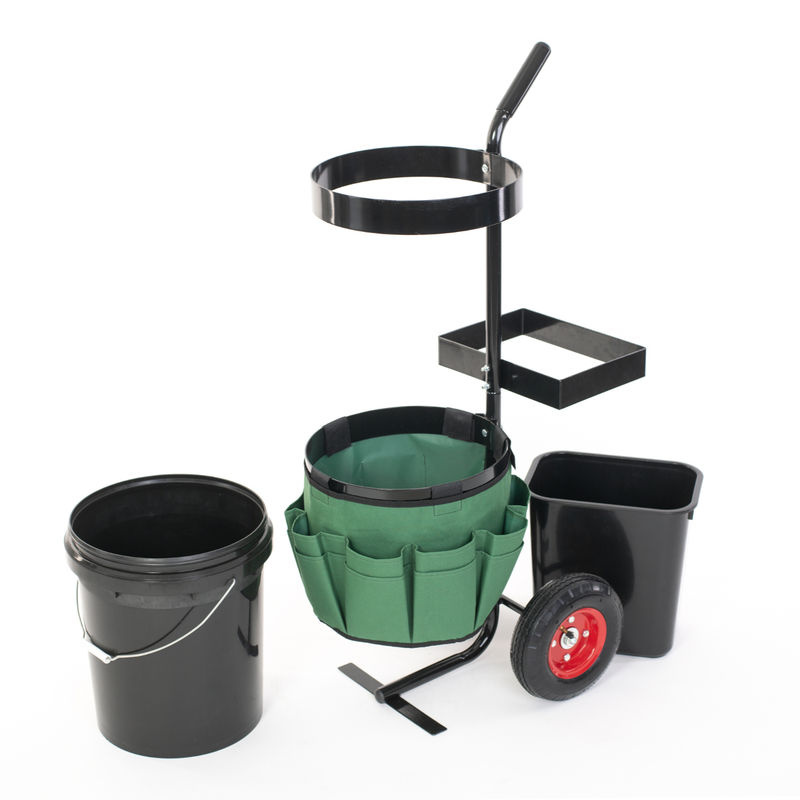 Westmann Universal Gartentrolley und Werkzeughalter, schwarz/grün, B: 40 cm, T: 56 cm, H: 104 cm - Bild 4