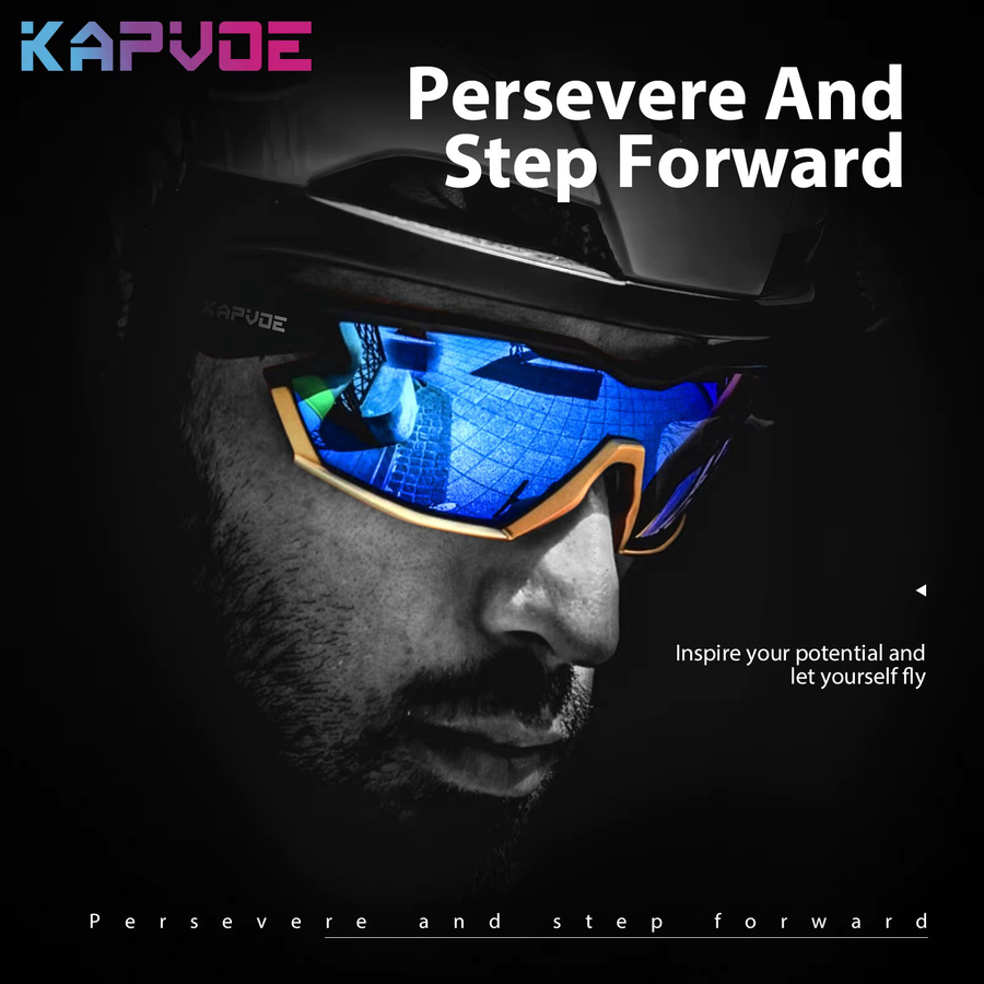 Kapvoe Sportsonnenbrille, Unisex, Vollrand, TR90 - Bild 3