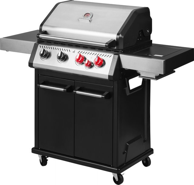 GRILLMEISTER Gasgrill mit 4+1 Keramikbrennern aus Edelstahl - Bild 1