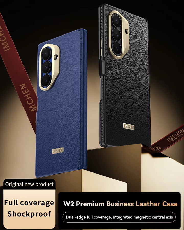 Samsung Galaxy Z Fold 7 Hartschale Handyhülle mit Fallschutz und kabellosem Laden in Blau - Bild 1