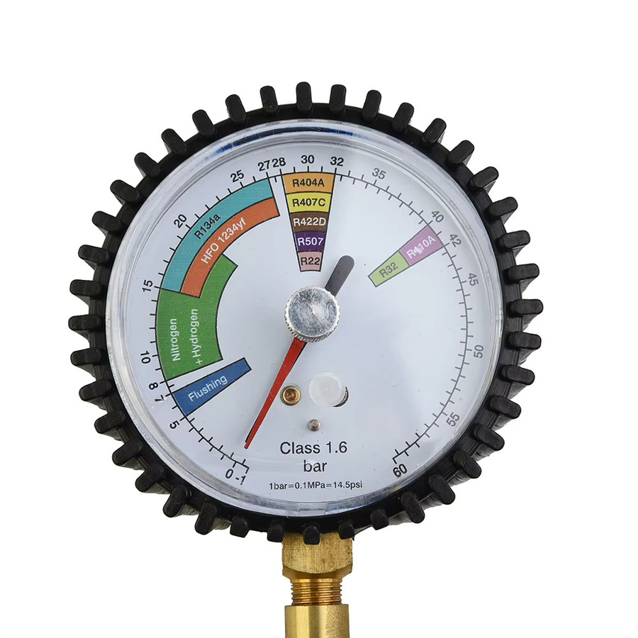 VIBRATITE Stickstoff-Manometer-Regler für Klimaanlagen zur HVAC-Systemprüfung mit R134a R22 R407C R410A Kompatibilität - Bild 2