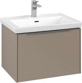 V&B Waschtischunterschrank Subway 3.0 in Tau Beige mit Aluminium-Finish, B/T/H: 62,2 x 42,9 x 47,8 cm - Bild 1