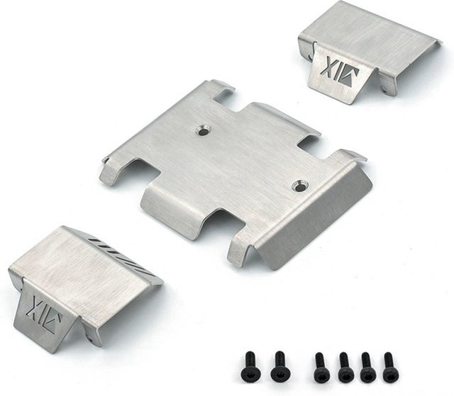 RGT Unterfahrschutzplatte und Chassispanzerung, Zubehör, Metall, Grau - Bild 1