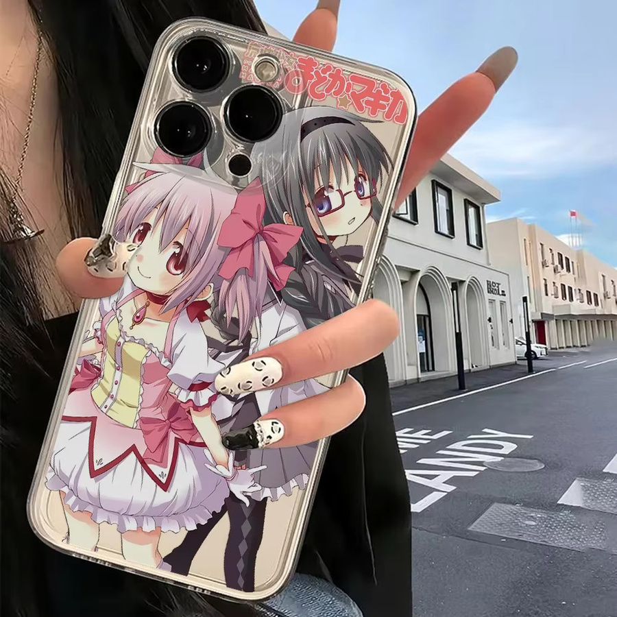 Etmakit Anime Handyhülle Puella Magi Madoka Magica für iPhone 17 Air 16e 15 14 13 12 11 Pro Max Plus mini SE Multicolor - Bild 6