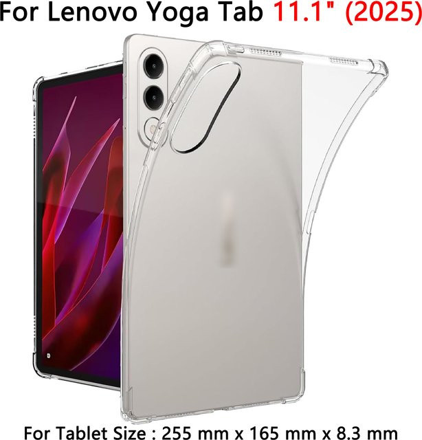 Transparente TPU-Schutzhülle für Lenovo Yoga Tab 11,1 Zoll (2025) mit Anti-Fall-Eckenschutz - Bild 1