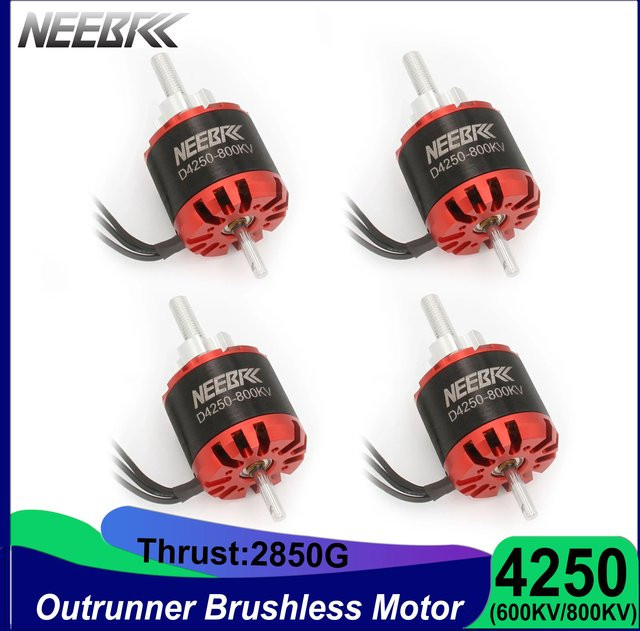 NEEBRC Bürstenloser Motor 4250 600KV 800KV für RC Flugzeug FPV Racing Drone Quadcopter Multicopter Starrflügel - Bild 1