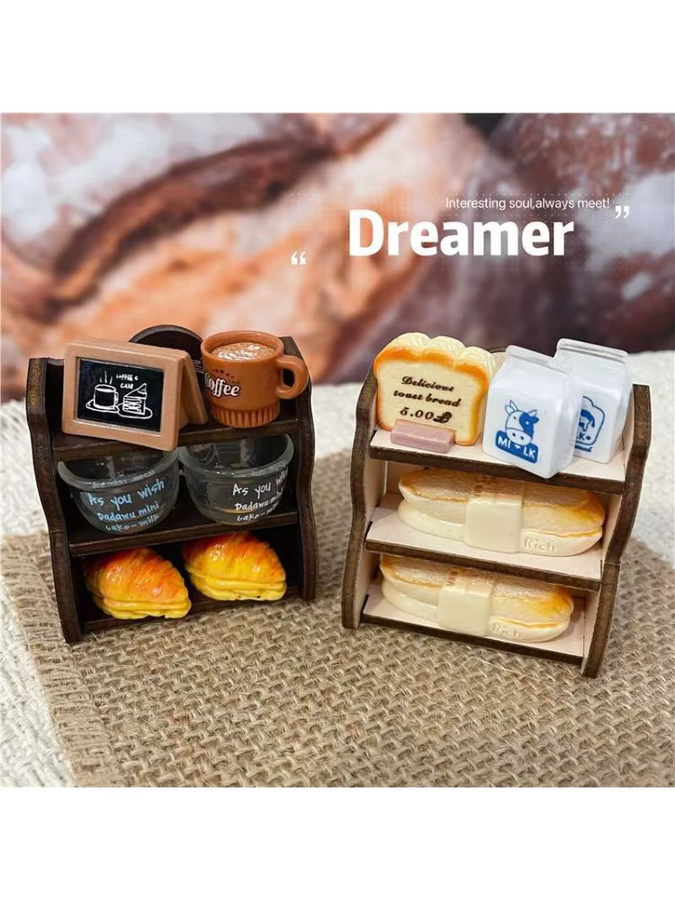 DUTRIEUX Miniatur-Schrank als Puppenhaus Zubehör in Braun aus Holz - Bild 3
