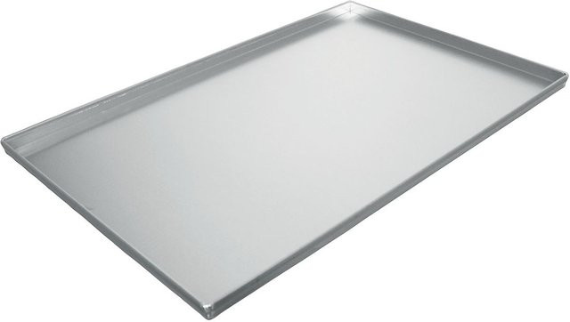 Schneider Backblech aus Aluminium, GN 1/1, silber, rechteckig, B: 53 cm, T: 32,5 cm, H: 2 cm - Bild 1