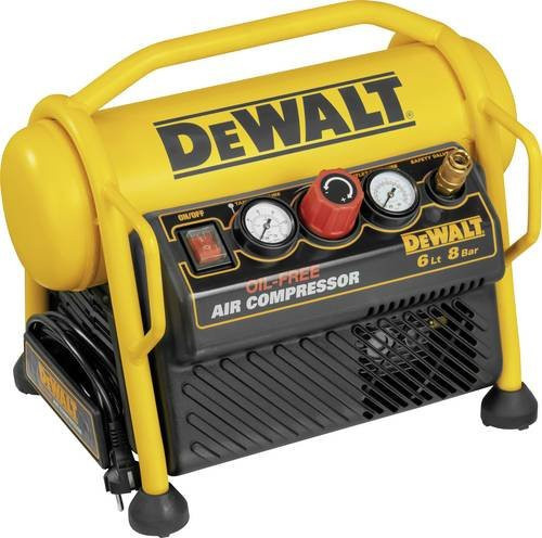 DEWALT Druckluft-Kompressor DPC6MRC-QS in Gelb, 6 l, 8 bar - Bild 1
