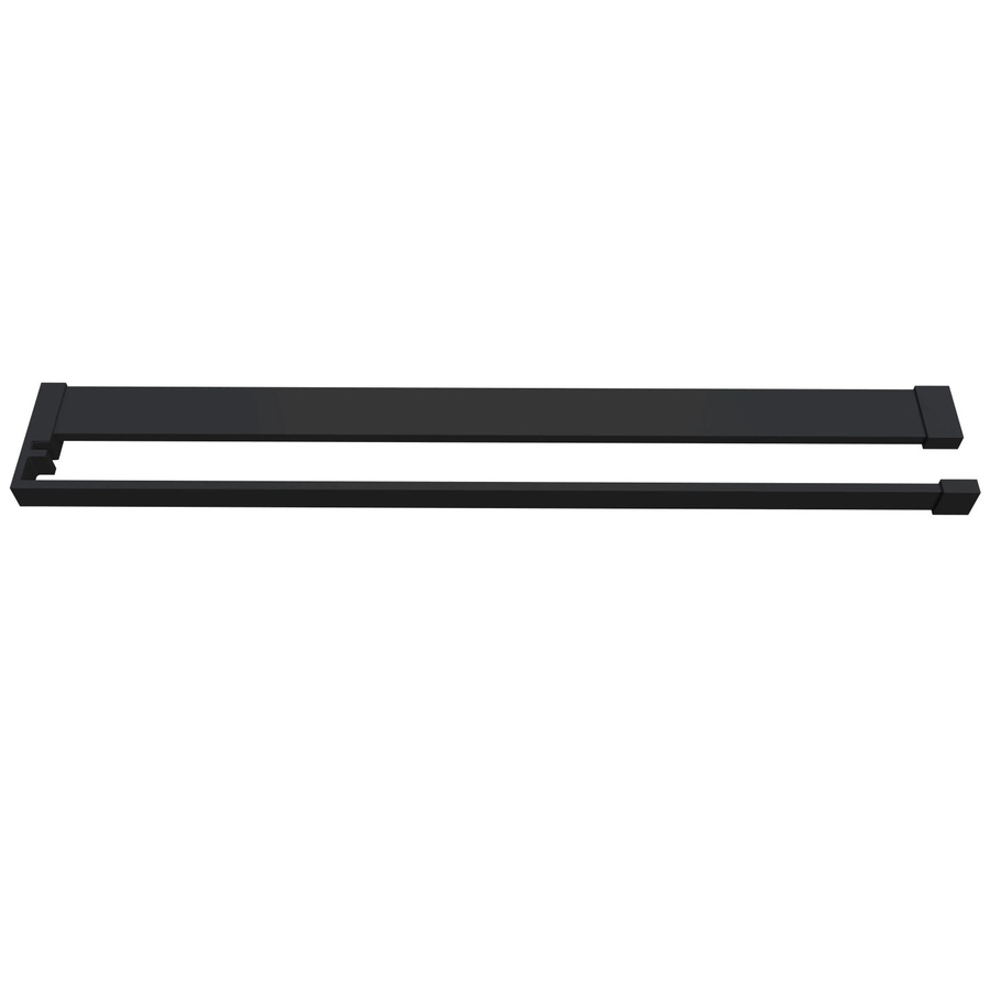 Duschparadies Duschregal und Handtuchhalter aus Aluminium in Schwarz, B/H/T: 80 x 13 x 3 cm - Bild 2