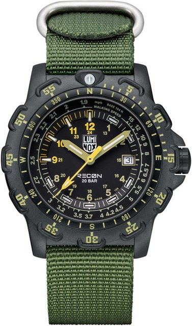 Luminox Herrenuhr Recon Point Man Heritage, Quarz, Karbon, 45 mm, Grün - Bild 1