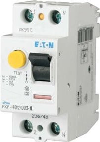 Eaton FI-Schutzschalter RCD 40A 2p 30mA PXF-40/2/003-A in Weiß - Bild 1