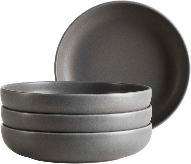 Mäser Schüssel Set Unico aus Steinzeug in Weiß und Anthrazit - Bild 1