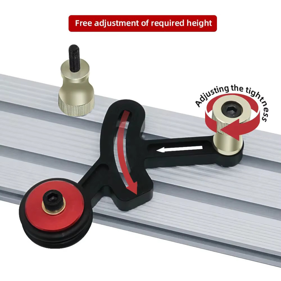 GDART Einweg-Feeder Precision Clear-Cut Stock Guides Feather Loc Board für die Holzbearbeitung in Transparent und Schwarz - Bild 4