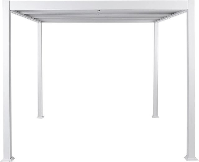 Beliani Garten-Pergola FORNOLI aus Aluminium in Weiss, B/T/H: 310 x 310 x 250 cm - Bild 1