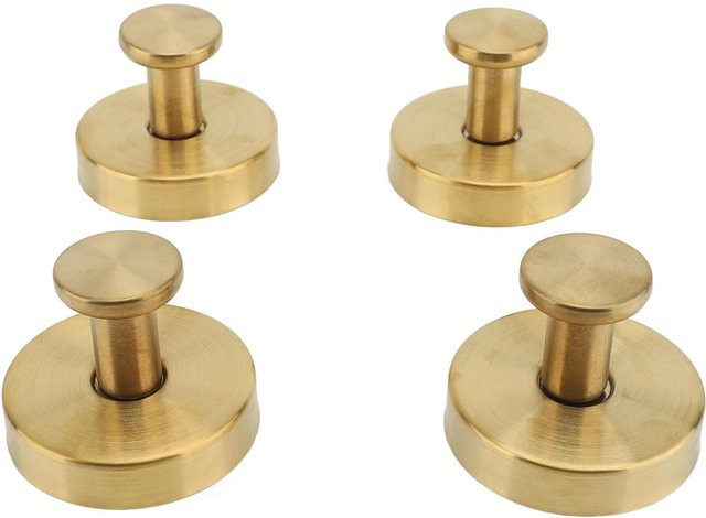 4 Stück Saugknophaken aus Edelstahl in Gold als wasserfeste Handtuchhalter für Badezimmer und Küche von ZuiyouSports1 - Bild 1