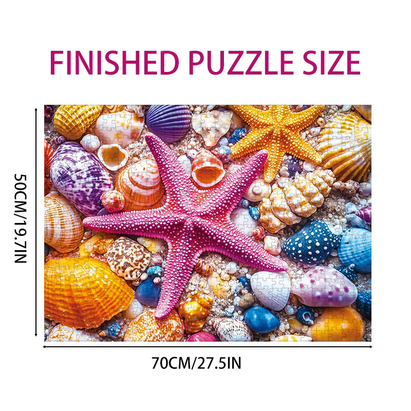 MaxRenard Starfish Shell Jigsaw Puzzle, 1000 Teile, ab 14 Jahre - Bild 2