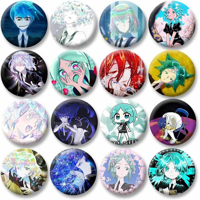 Brosche Manga Phosphophyllite Cairngorm, Unisex - Bild 1