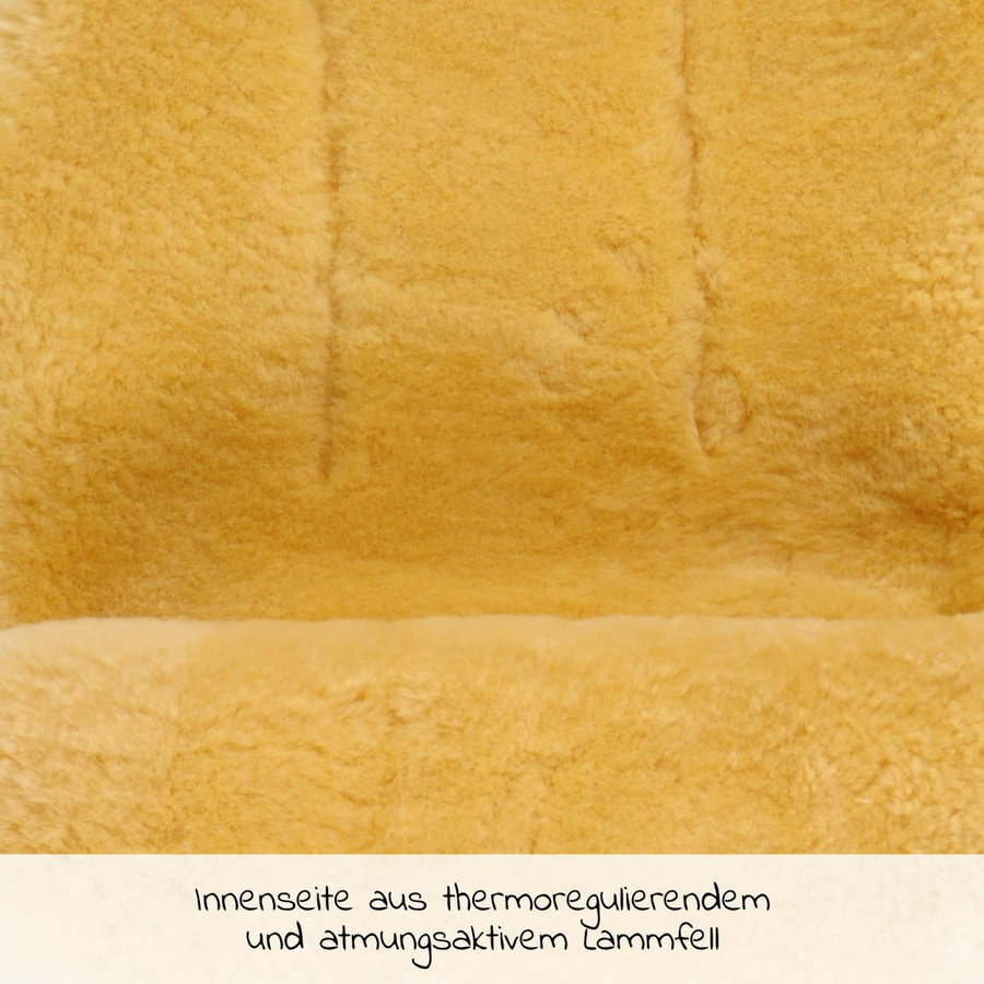 Kaiser Lammfell-Fußsack Natura in Sand/Beige aus Wolle - Bild 2