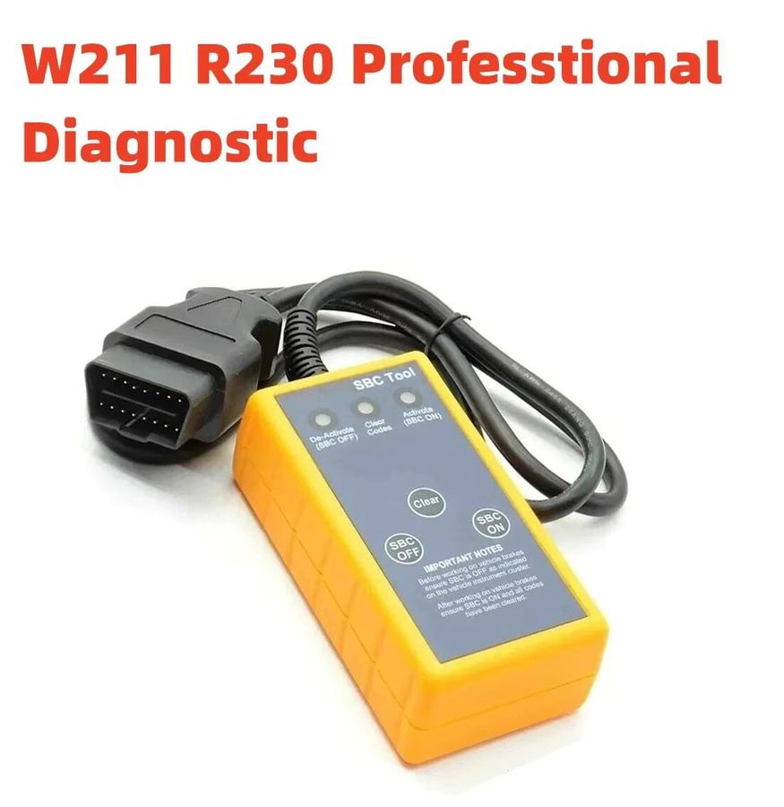 OBDOK Handheld Diagnosewerkzeug für Mercedes SBC System W211 R230 in Rot und Gelb - Bild 2