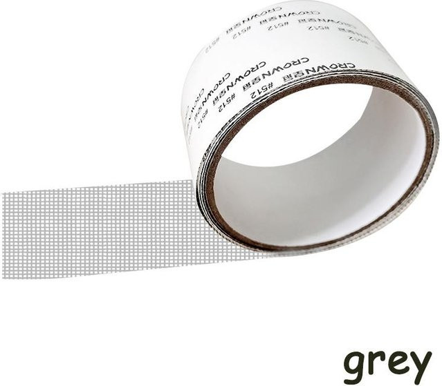 Selbstklebendes Reparaturband aus Fiberglas von ZHPBD in Grau zum Abdecken von Löchern an Moskitonetzen, Fenstergittern und Türen - Bild 1