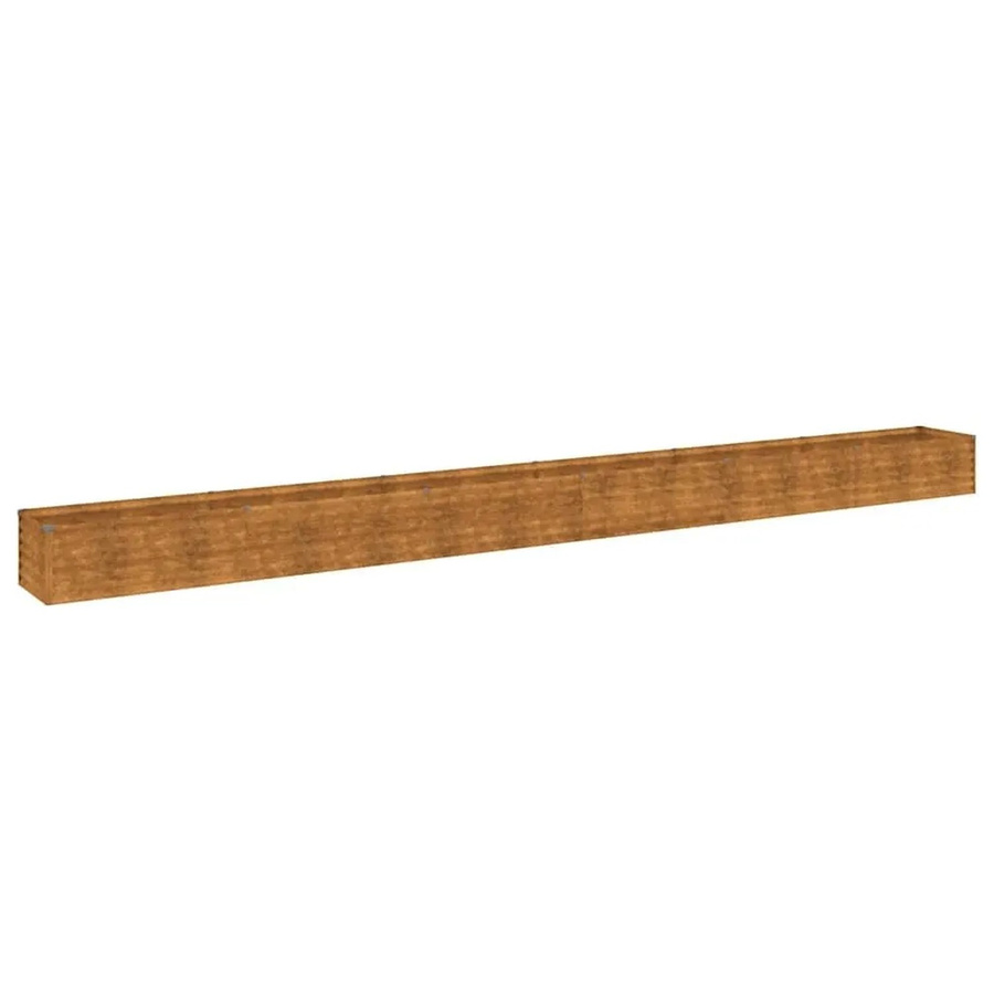 vidaXL Garten-Hochbeet aus Cortenstahl in Braun, B: 580 cm, T: 50 cm, H: 36 cm - Bild 2