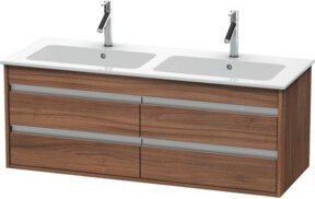 Duravit Waschtischunterschrank Ketho wandhängend mit 4 Schubladen in Nussbaum Natur, B/H/T: 127 x 48 x 47,5 cm - Bild 1