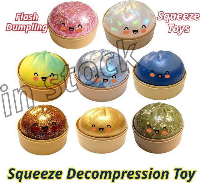 Needoh Slow Rebound Simulation Flash Dumpling Squishy, Stressball, multicolour - Bild 1