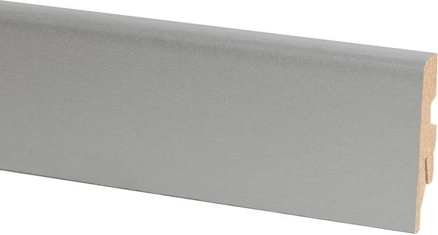 Sockelleiste Eiche Antik in Grau mit Kabelkanal von OBI, H x B x T: 60 x 20 x 2600 mm - Bild 1