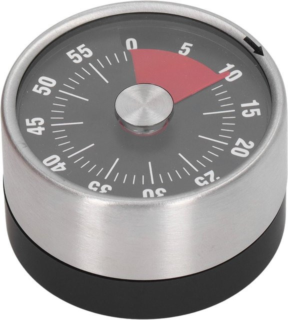 KaiSai Magnetischer Timer aus Edelstahl in Schwarz mit 70dB Alarm und visueller Anzeige für dein Küchenmanagement - Bild 1