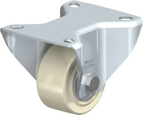 Blickle Bockrolle B-GSPO 60K mit Schraubplatte, verzinkter Stahl, Rad-Durchmesser: 60 mm, Tragfähigkeit: 250 kg - Bild 1