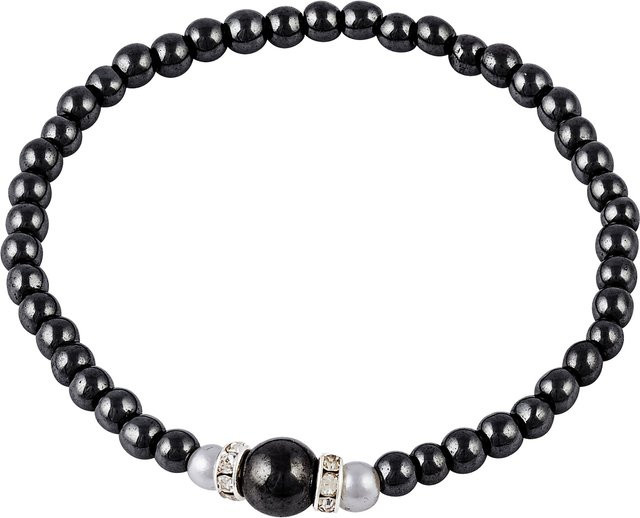 wedolina Armband Magnet-Stretch, Hämatit, Schwarz, Unisex - Bild 1