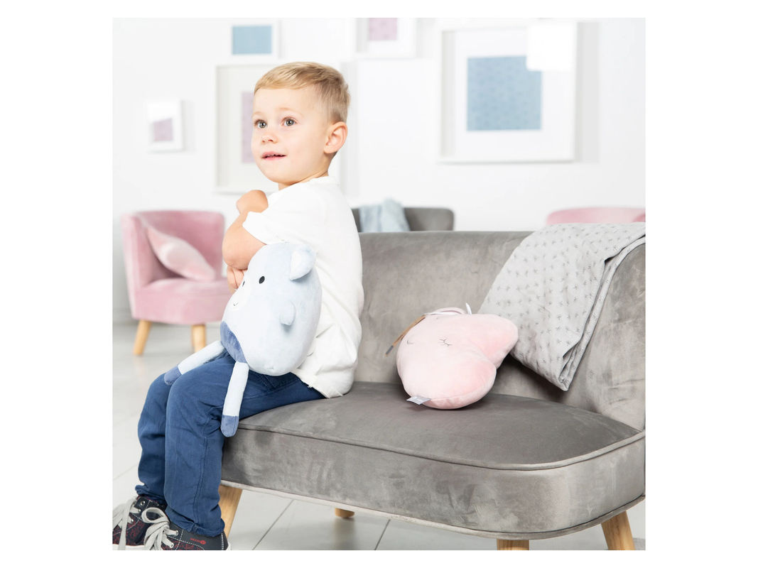 ROBA Kindersofa 2-Sitzer im Skandi Stil, Grau, B/T/H: 140 x 70 x 50 cm - Bild 2
