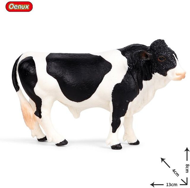 Oenux Niedliche Nutztiere Milchkuh Rind Kalb Angus Bulle Ochse Büffel, Actionfiguren, ab 3 Jahre - Bild 1