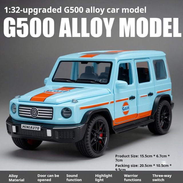 Linyi toy car G500 Legierungsmodellauto, 1:32, mit Licht und Sound, ab 14 Jahre - Bild 1