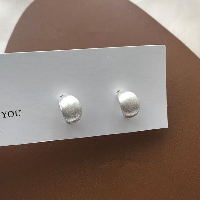 Piercing Stud Ohrringe 925 Silber, Damen, grau - Bild 1