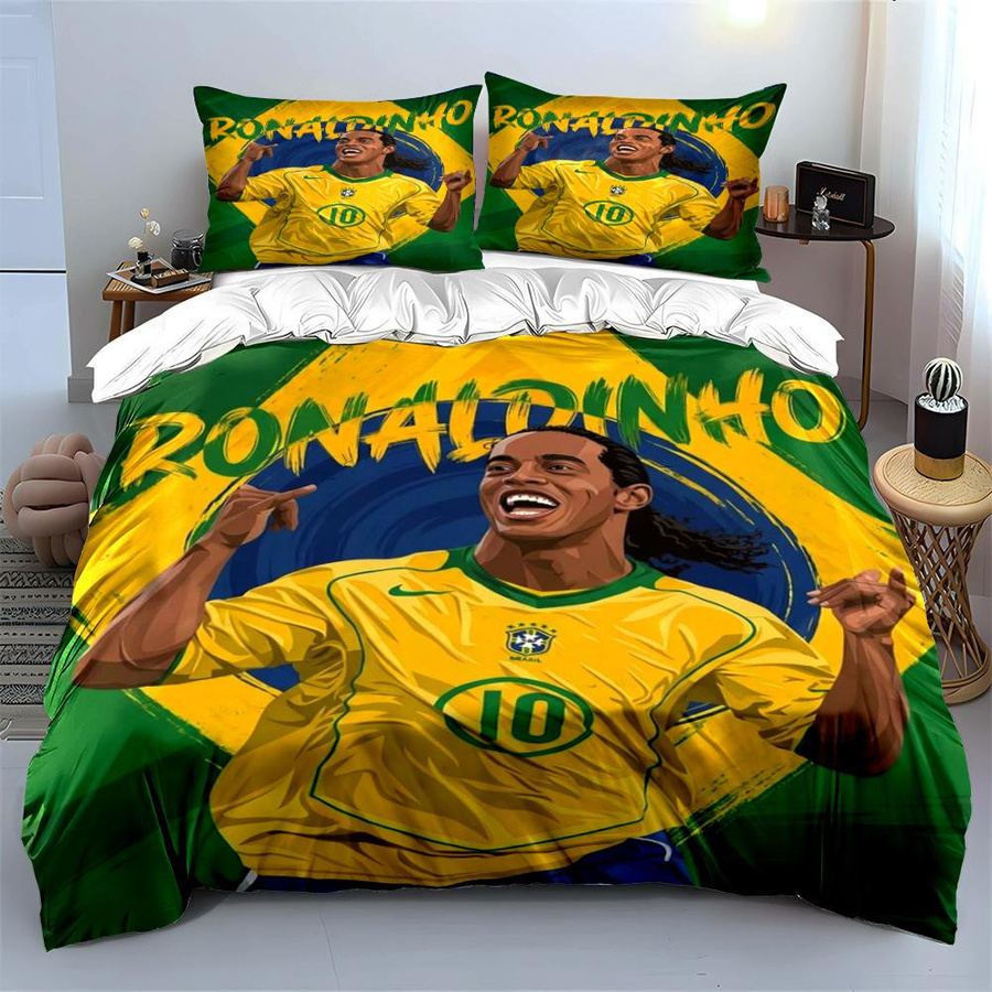 Haisilk Moon Bettwäscheset Brasilien CBF Logo mit Bettbezug und Kissenbezügen, Mehrfarbig, B/H: 135 x 200 cm - Bild 6