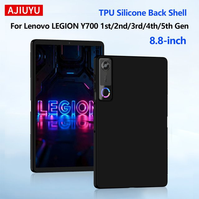 AJIUYU Soft Case Silikon TPU Schutzhülle für Lenovo Legion Y700 Gaming-Tablet 8,8 Zoll in Schwarz - Bild 1