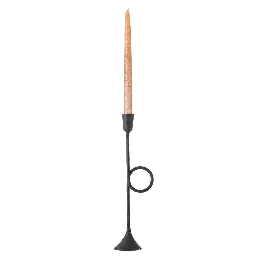 Bloomingville Kerzenhalter Jada aus Metall in Schwarz, Höhe: 34,5 cm - Bild 1