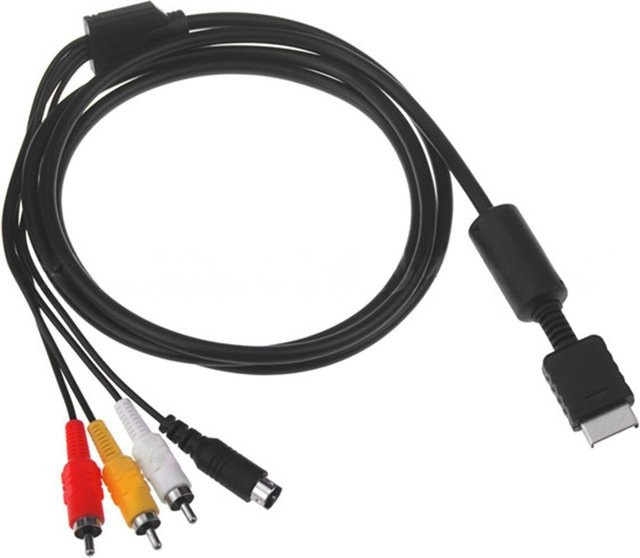 Sony S-Video Audio-Video-Kabel für PlayStation PS2 und PS3 in Schwarz - Bild 1