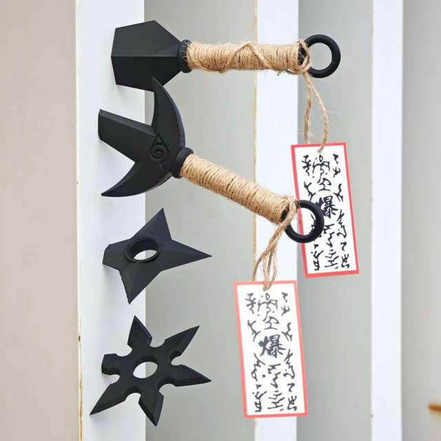 Bandai Naruto Shuriken Modell, Kühlschrankmagnet, Kunststoff, Schwarz - Bild 1